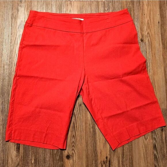 NWOT Red Bermuda Shorts - Picture 1 of 5